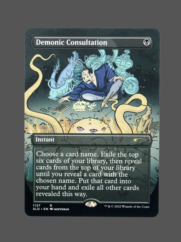 Demonic Consultation Holo MTG Proxy | Streets of New Capenna