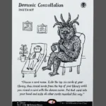 Demonic Consultation Holo MTG Proxy | Streets of New Capenna
