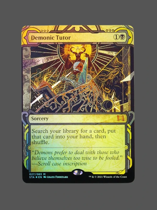 Demonic Tutor Foil MTG Proxy | Streets of New Capenna