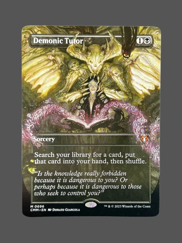 Demonic Tutor Holo MTG Proxy | Commander Masters