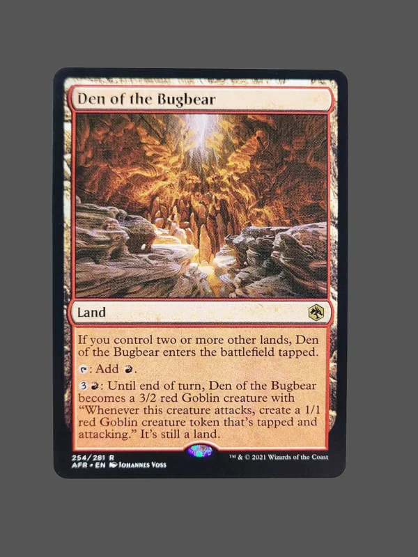 Den of the Bugbear Holo MTG Proxy | Adventures in the Forgotten Realms