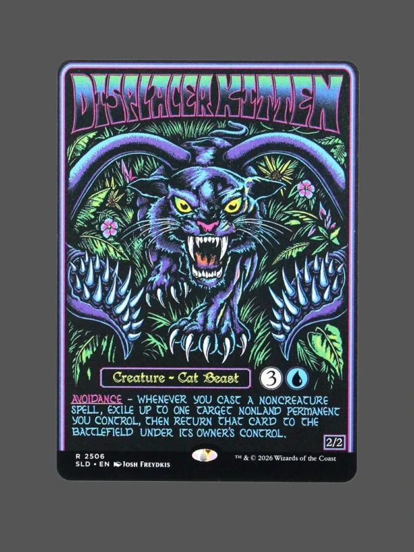 Displacer Kitten Holo MTG Proxy | Streets of New Capenna