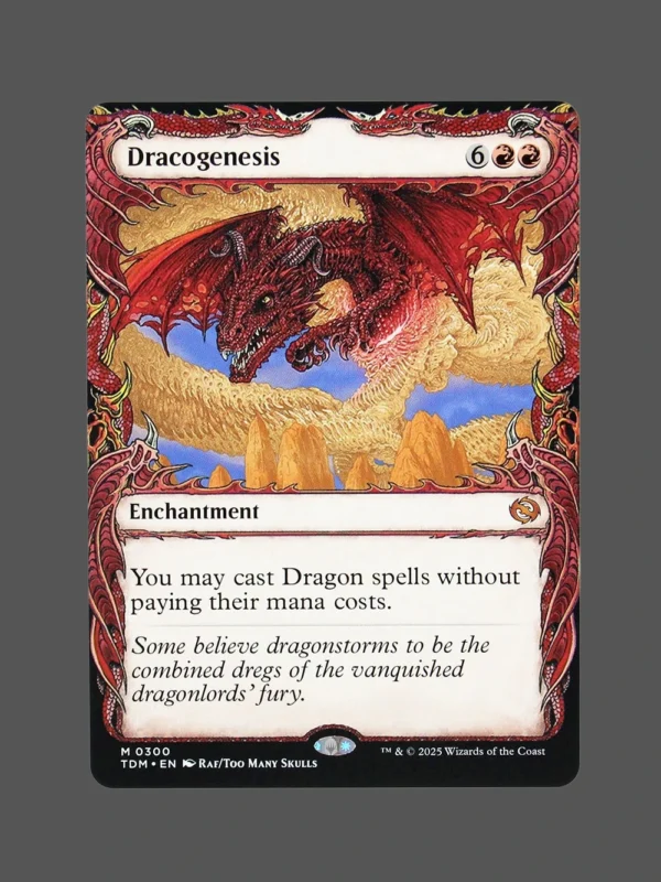 Dracogenesis Holo MTG Proxy | The Lost Caverns of Ixalan