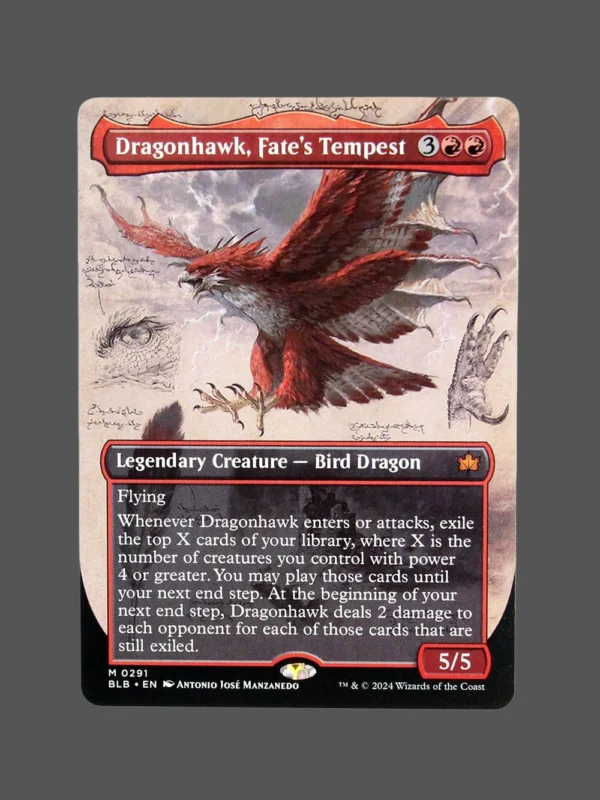 Dragonhawk, Fate's Tempest Holo MTG Proxy | The Lost Caverns of Ixalan