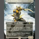 Dual-Bladed Hunter Holo MTG Proxy | Secret Lairs