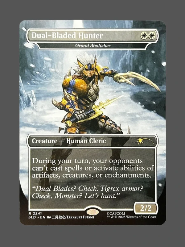 Dual-Bladed Hunter Holo MTG Proxy | Secret Lairs