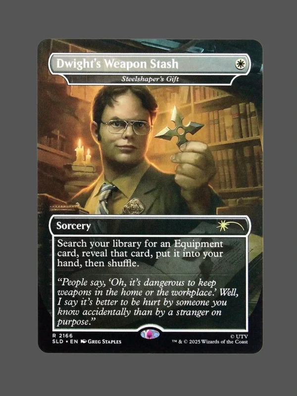 Dwight's Weapon Stash Holo MTG Proxy | Streets of New Capenna