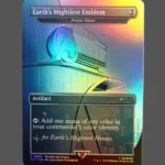 Earth's Mightiest Emblem Foil MTG Proxy | Secret Lair Promo