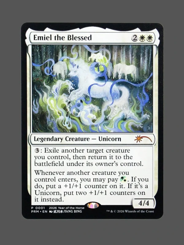 Emiel the Blessed Holo MTG Proxy | Year of the Horse