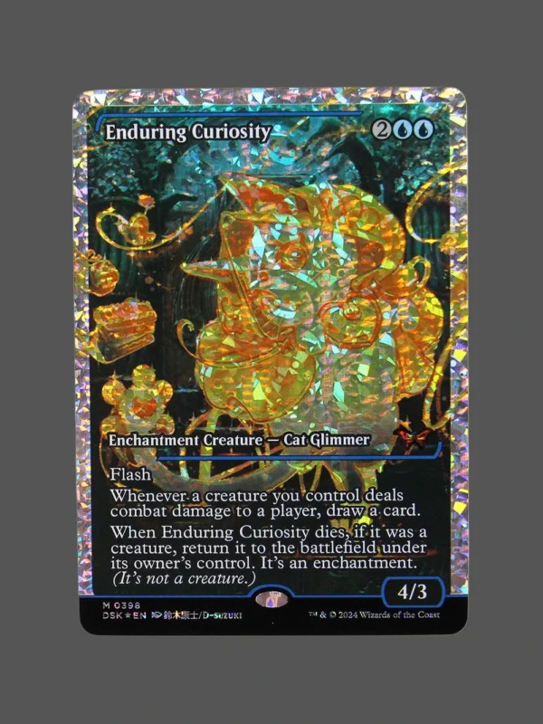 Enduring Curiosity Fracture Foil MTG Proxy | Dominaria United