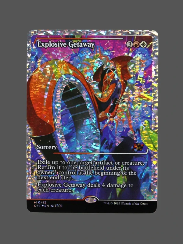 Explosive Getaway Fracture Foil MTG Proxy | Dominaria United