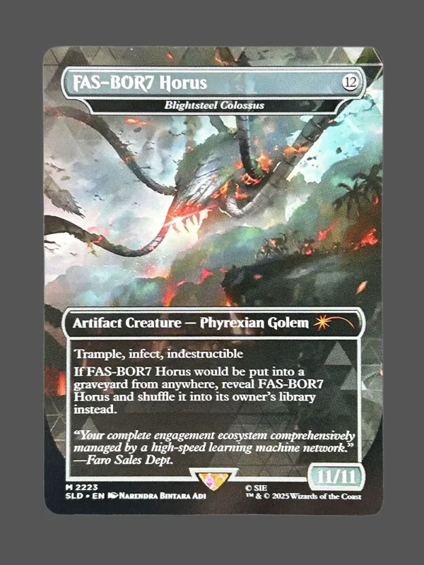 FAS-BOR7 Horus Holo MTG Proxy | Streets of New Capenna