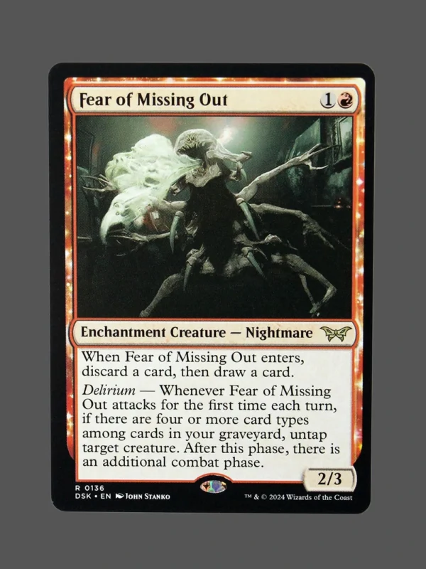 Fear of Missing Out Holo MTG Proxy | Dominaria Skies
