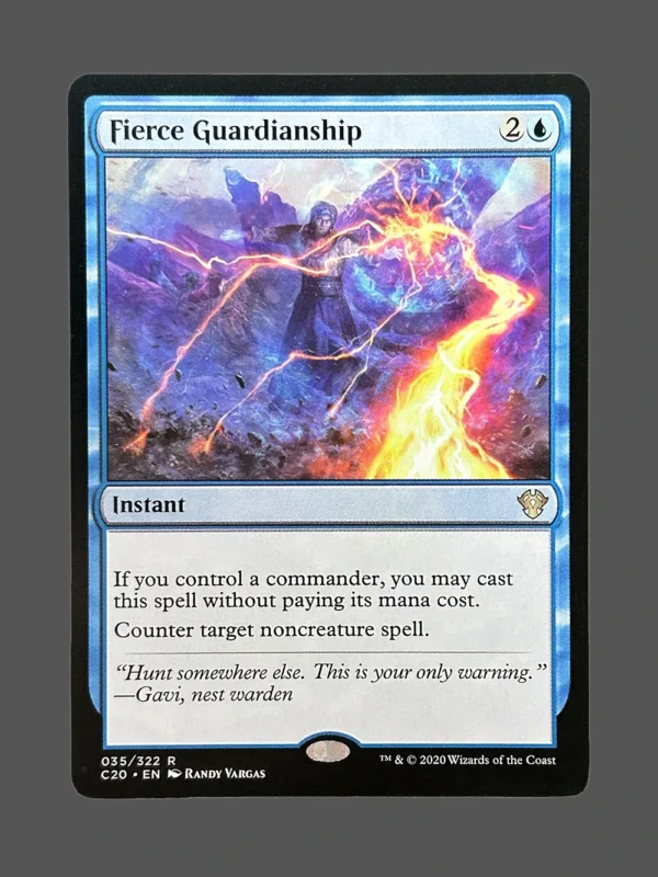 Fierce Guardianship Holo MTG Proxy | Commander 2020