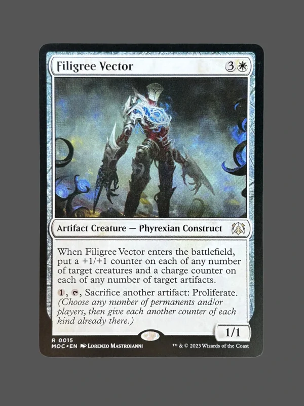 Filigree Vector Holo MTG Proxy | March of the Machine