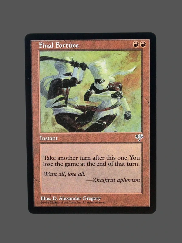 Final Fortune Regular MTG Proxy | Fourth Edition
