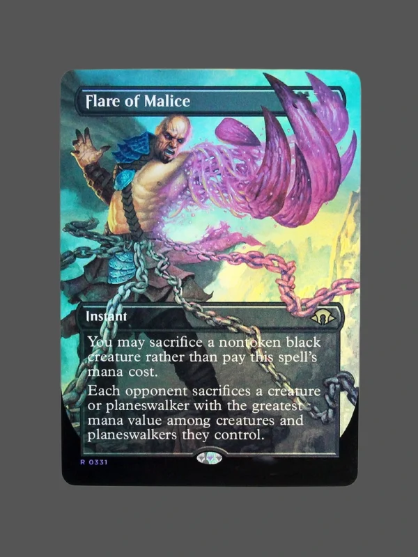 Flare of Malice Foil MTG Proxy | Ravnica Allegiance