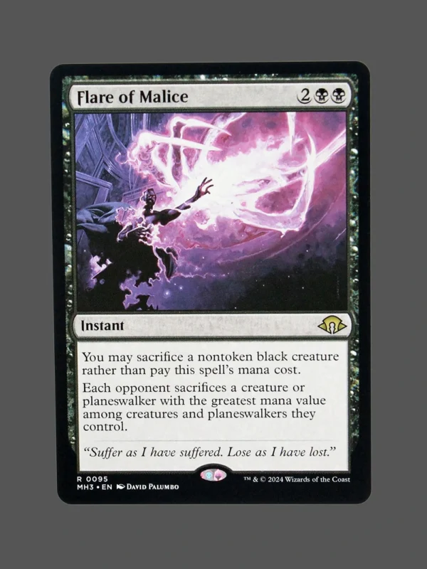 Flare of Malice Holo MTG Proxy | March of the Machine