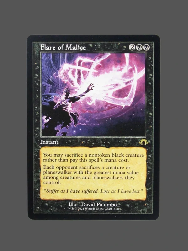Flare of Malice Regular MTG Proxy | The Lost Caverns of Ixalan