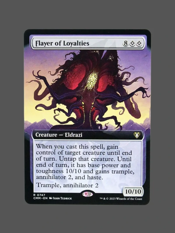 Flayer of Loyalties Holo MTG Proxy | Commander Legends: Battle for Baldur's Gate