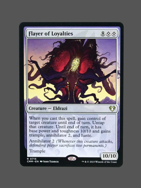 Flayer of Loyalties Holo MTG Proxy | Commander Legends
