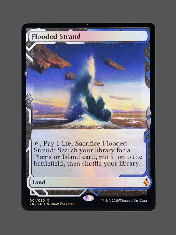 Flooded Strand Foil MTG Proxy | Zendikar Rising
