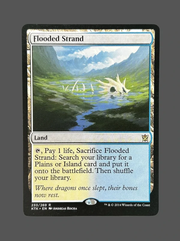 Flooded Strand Holo MTG Proxy | Khans of Tarkir