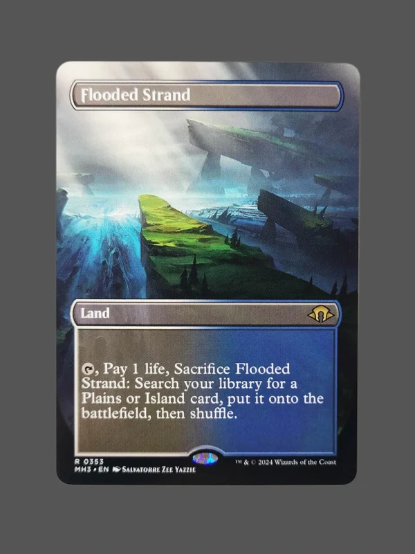 Flooded Strand Holo MTG Proxy | March of the Machine