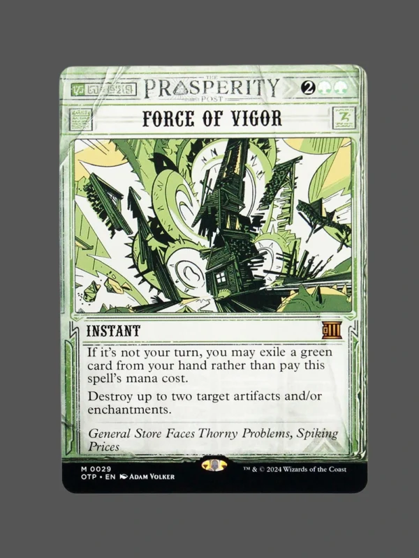 Force of Vigor Holo MTG Proxy | The Prosperity Post