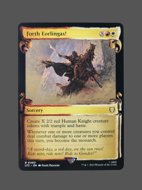 Forth Eorlingas! Holo MTG Proxy | Lord of the Rings: Tales of Middle-earth