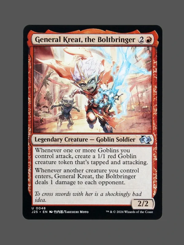 General Kreat, the Boltbringer Regular MTG Proxy | Jumpstart 2024