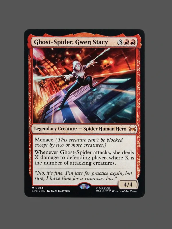 Ghost-Spider, Gwen Stacy Holo MTG Proxy | Marvel Snap