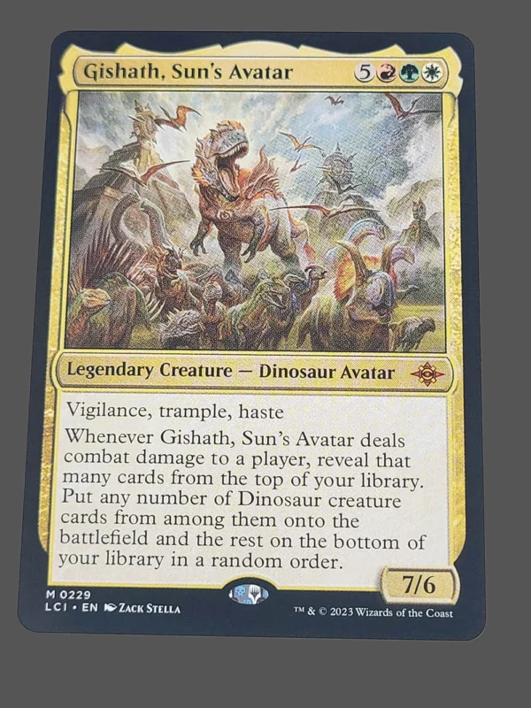 Gishath, Sun's Avatar Holo MTG Proxy | Lost Caverns of Ixalan