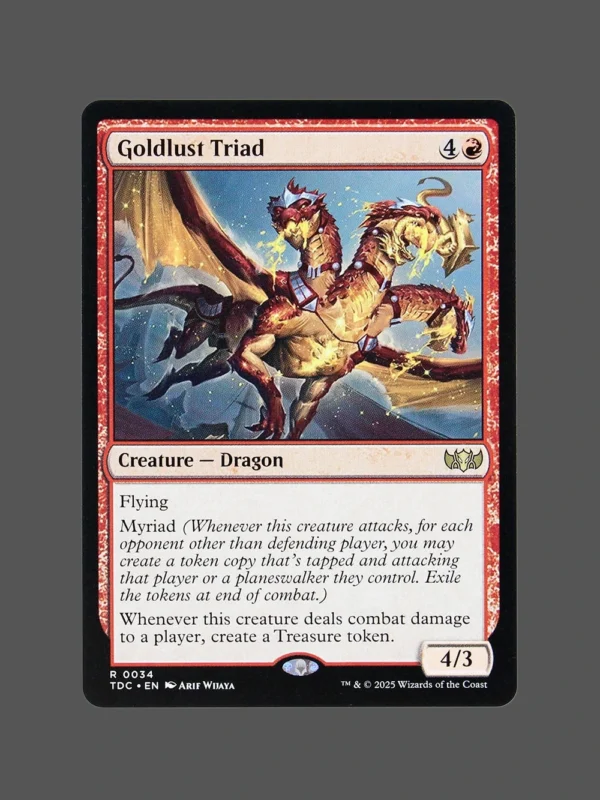 Goldlust Triad Holo MTG Proxy | The Lost Caverns of Ixalan