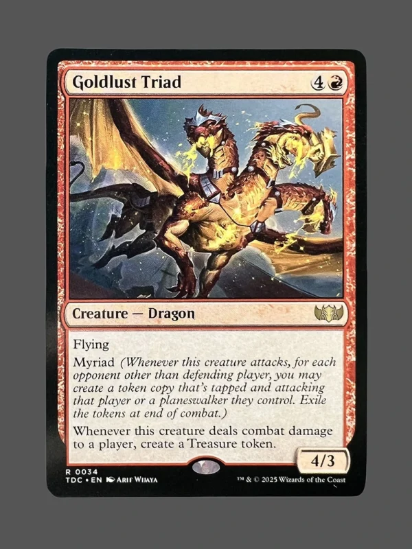 Goldlust Triad Holo MTG Proxy | The Lost Caverns of Ixalan