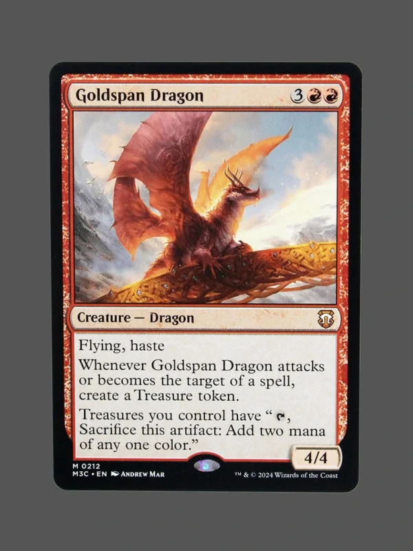Goldspan Dragon Holo MTG Proxy | Magic 2024