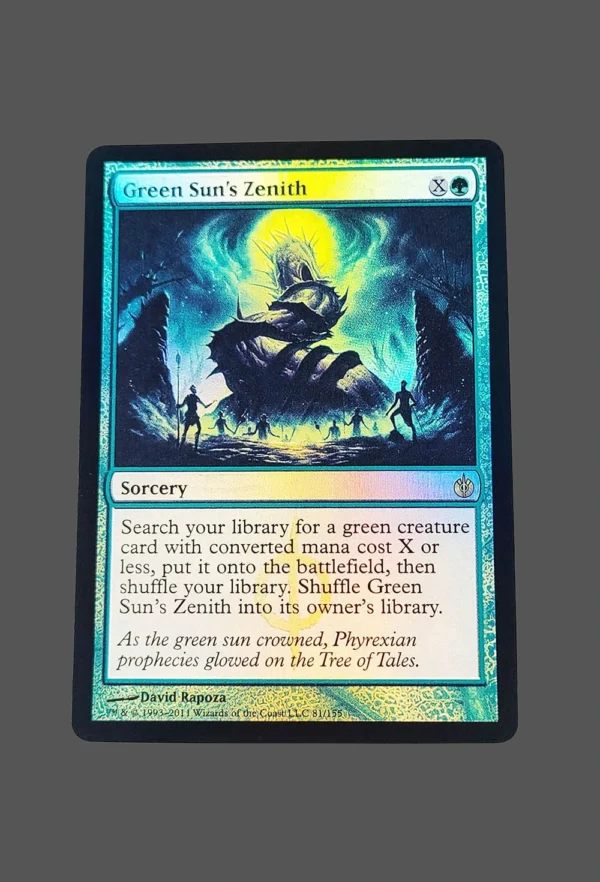 Green Sun's Zenith Foil MTG Proxy | New Phyrexia
