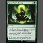 Green Sun's Zenith Holo MTG Proxy | Eldritch Moon