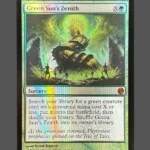 Green Sun's Zenith Vault Foil MTG Proxy | Innistrad