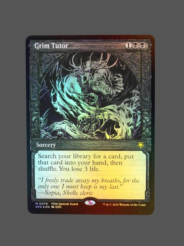 Grim Tutor Foil MTG Proxy | Streets of New Capenna