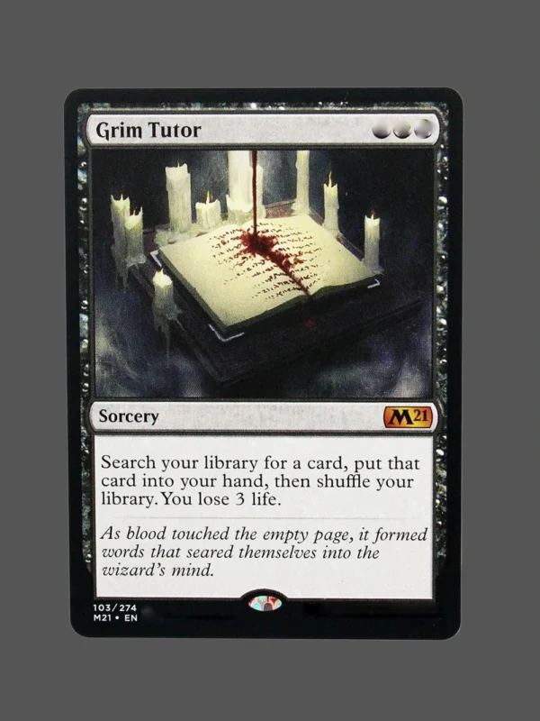 Grim Tutor Holo MTG Proxy | Core Set 2021