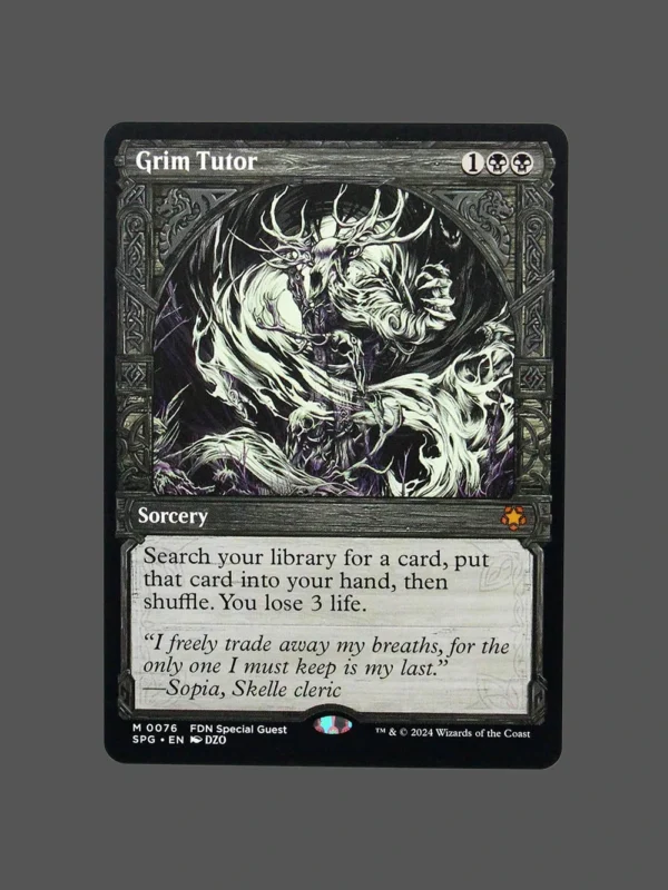 Grim Tutor Holo MTG Proxy | Streets of New Capenna