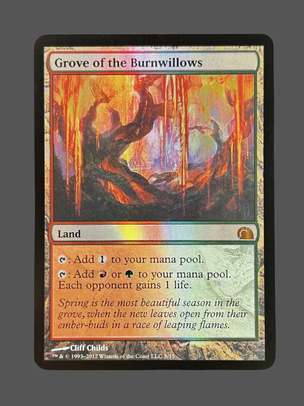 Grove of the Burnwillows Vault Foil MTG Proxy | Magic 2012