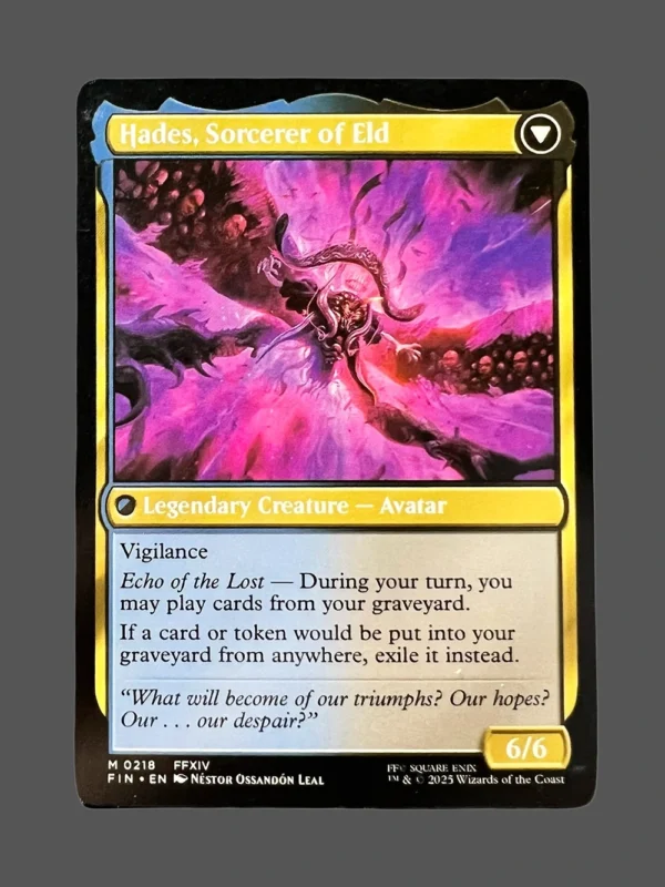 Hades, Sorcerer of Eld Holo MTG Proxy | Final Fantasy XIV