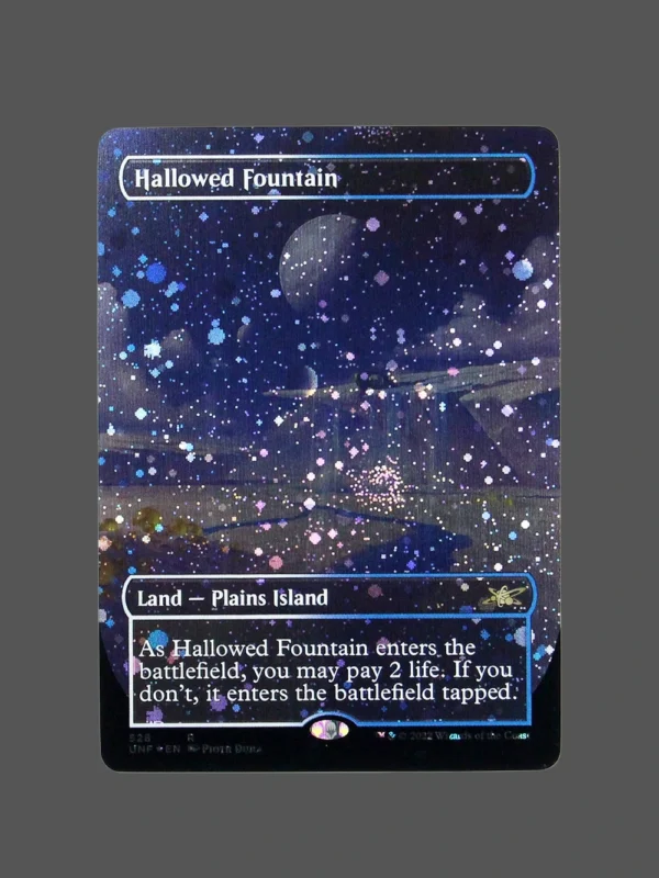 Hallowed Fountain Galaxy Foil MTG Proxy | Unfinity