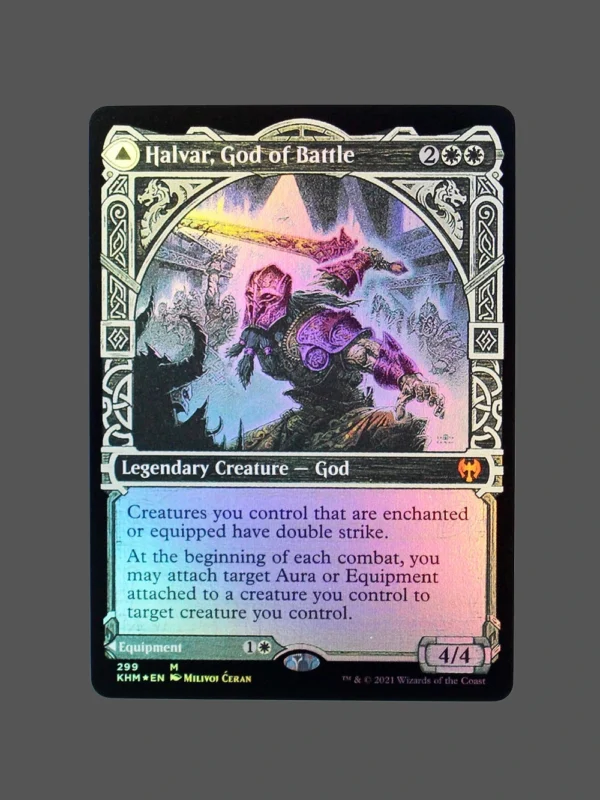 Halvar, God of Battle Foil MTG Proxy | Kaldheim