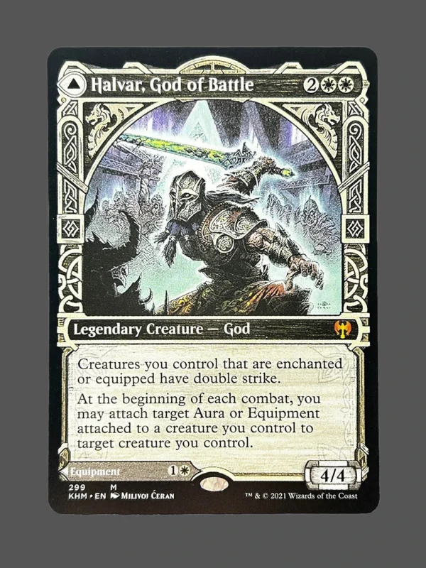 Halvar, God of Battle Holo MTG Proxy | Kaldheim