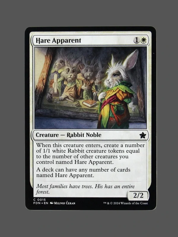 Hare Apparent Regular MTG Proxy | Forgotten Realms