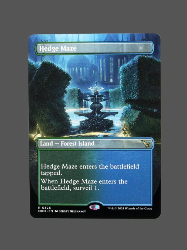 Hedge Maze Holo MTG Proxy | Murders at Karlov Manor
