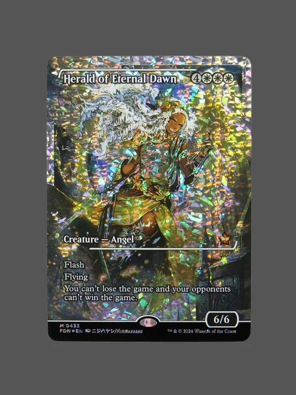Herald of Eternal Dawn Fracture Foil MTG Proxy | FDN
